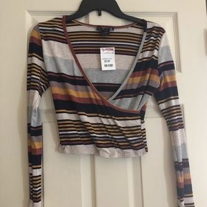 Long sleeve crop shirt